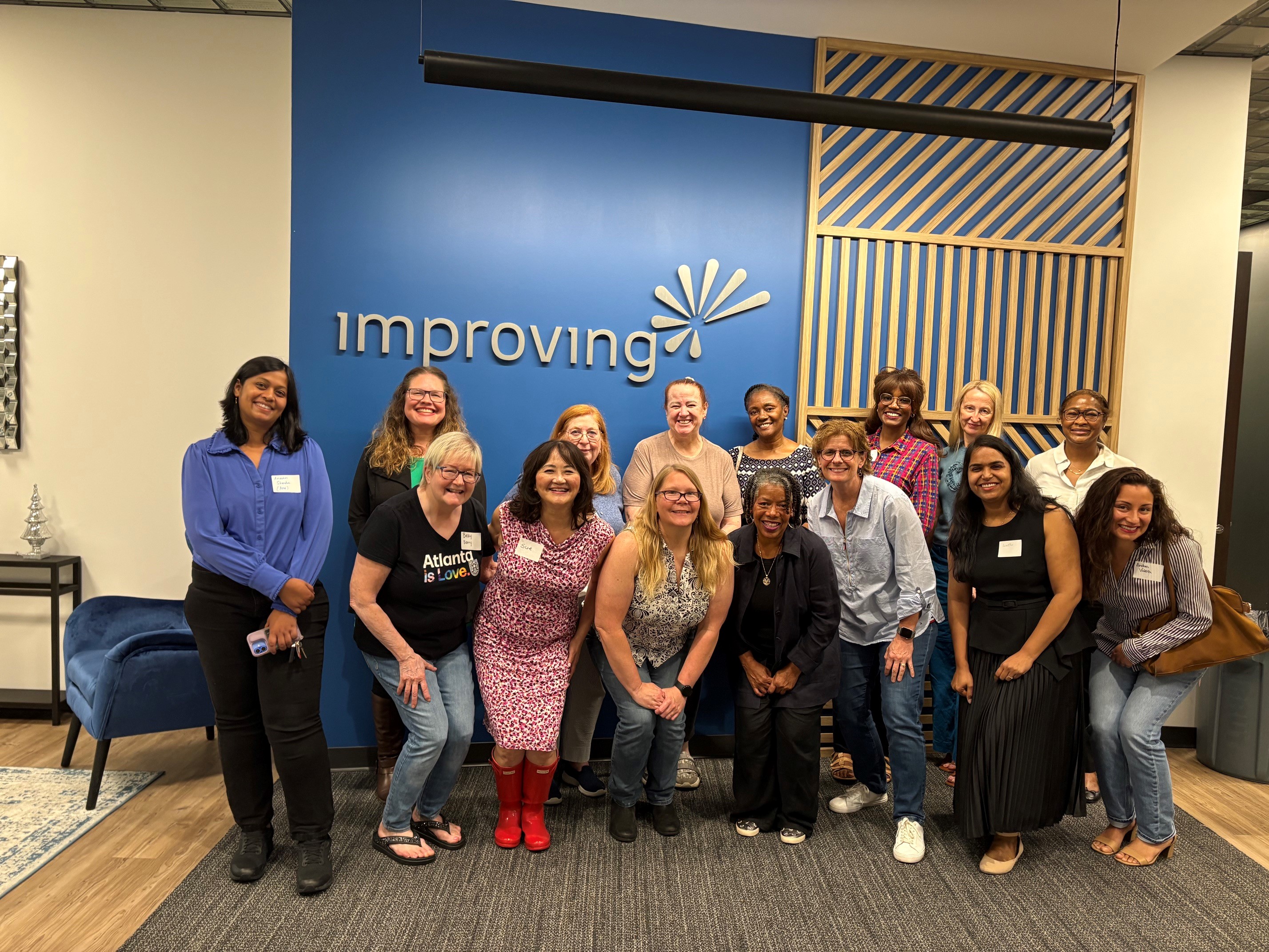 Group photo of Atlanta Women in AI Monthly Meeting